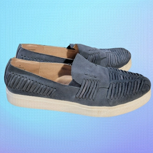 SOLE Society Rocco Vista Blue Suede Loafers Size 9